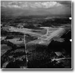 Sept 1945 photograph of Arlington Airfield looking east from altitude