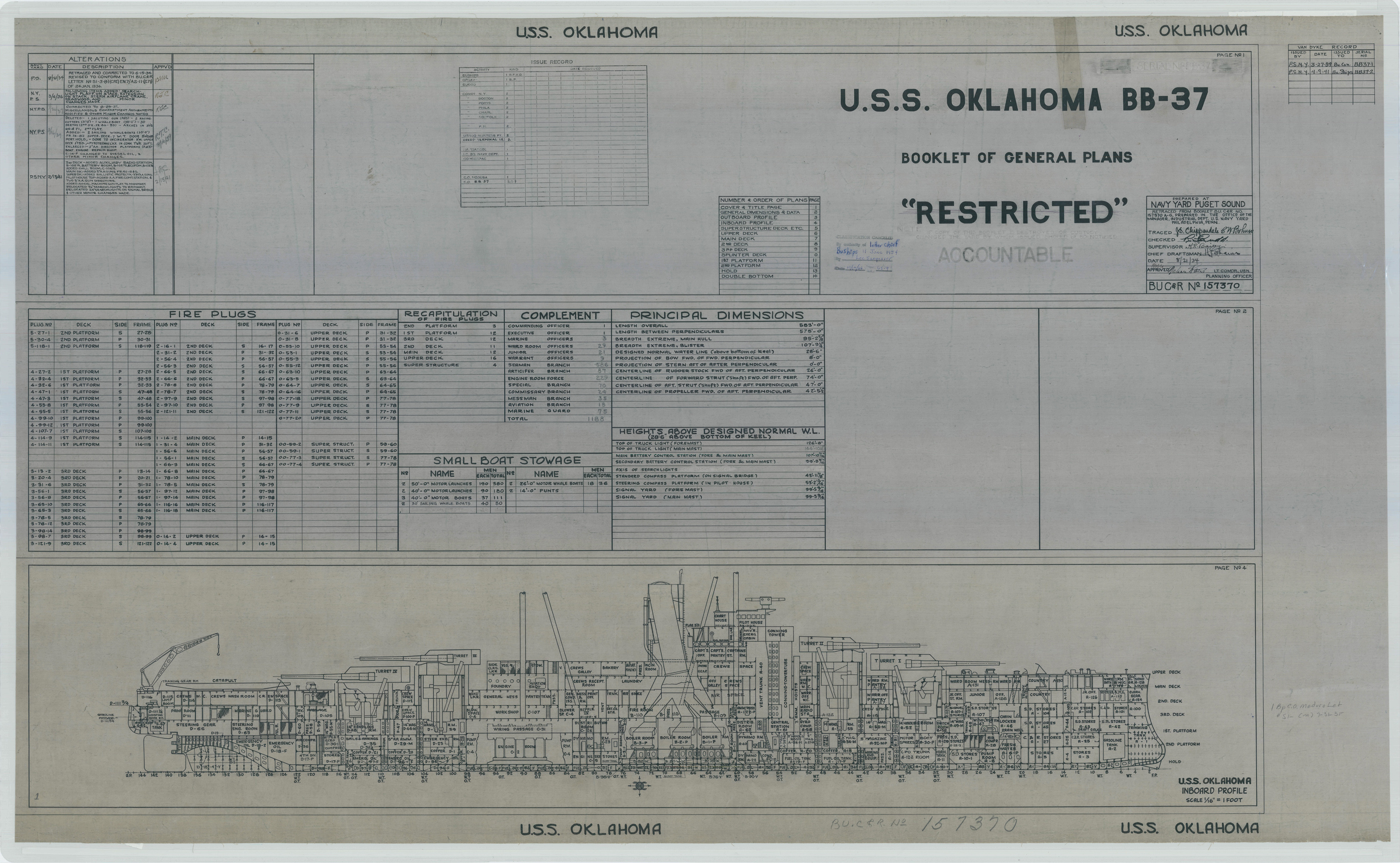 Details about   USS OKLAHOMA BB 37 ship boat model boat plan 