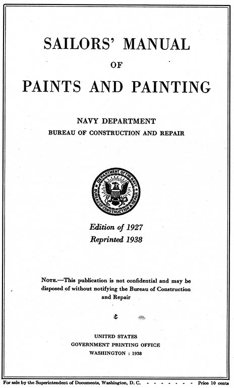 Manual of Painting Outside Cove